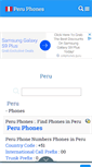 Mobile Screenshot of perutelephones.com